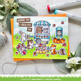 LAWN FAWN: Treat Cart Add-On | Coffee | Stamp, Coloring Stencil & Die Bundle