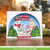 LAWN FAWN: Frosty Family Add-On | Stamp, Color Stencil, & Die Bundle