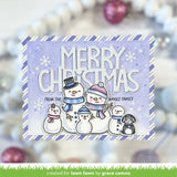 LAWN FAWN: Frosty Family Add-On | Stamp, Color Stencil, & Die Bundle