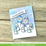 LAWN FAWN: Frosty Family Add-On | Stamp, Color Stencil, & Die Bundle