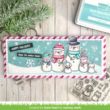 LAWN FAWN: Frosty Family Add-On | Stamp, Color Stencil, & Die Bundle