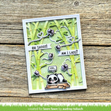 LAWN FAWN: I Heart Pandas Add-on | Stamp, Coloring Stencil & Die Bundle