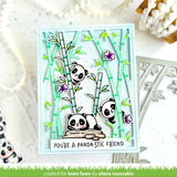 LAWN FAWN: I Heart Pandas | Stamp, Coloring Stencil & Die Bundle