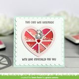 LAWN FAWN: Stitched Happy Heart Geo Frame Add-on | Lawn Cuts Die