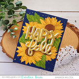 WAFFLE FLOWER: Sunflower Cluster | Combo Die & Stencil