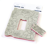 PINKFRESH STUDIO: Poinsettia Frame | Stamp