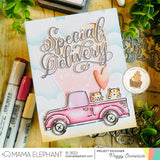 MAMA ELEPHANT:  Deliver By Truck | Stamp and Creative Cuts Bundle