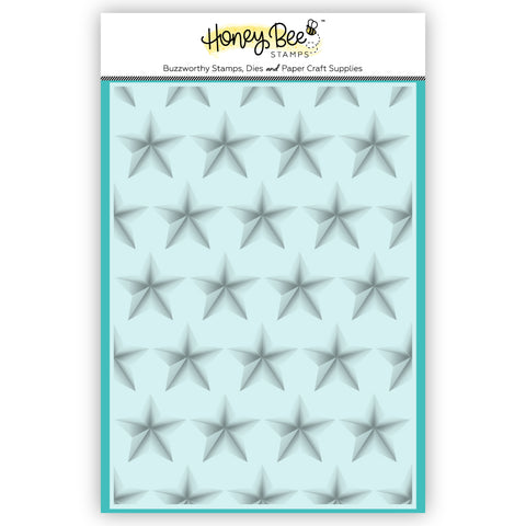 HONEY BEE STAMPS: Star Spangled | 3D Embossing Folder