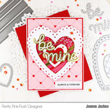 PRETTY PINK POSH:  Heart Lattice | Layered Stencil 2PK