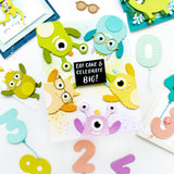 SPELLBINDERS:  Monster Birthday Sentiments | Stamp