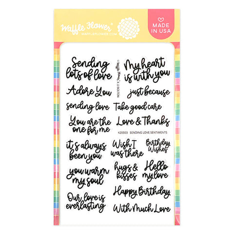 WAFFLE FLOWER: Sending Love Sentiments | Stamp