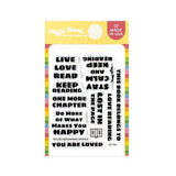 WAFFLE FLOWER: Round Bookmark Sayings | Stamp