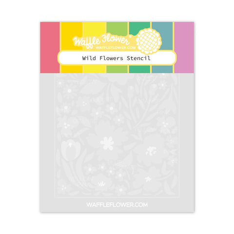 WAFFLE FLOWER: Wild Flowers | Stencil 4 PK