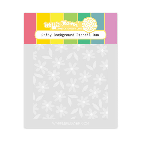 WAFFLE FLOWER: Daisy Background Duo | Stencil