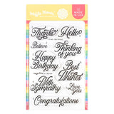 WAFFLE FLOWER: Best Wishes | Combo Stamp & Die