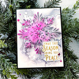 PINKFRESH STUDIO: Radiating Snowflake | Press + Hot Foil Plate