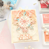 PINKFRESH STUDIO: Radiating Snowflake | Press + Hot Foil Plate