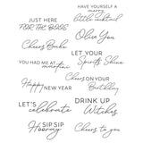 SPELLBINDERS:  Cheers Sentiments | Press + Hot Foil Plate & Die