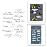 SPELLBINDERS:  Cheers Sentiments | Press + Hot Foil Plate & Die