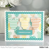 PRETTY PINK POSH:  Onesies | Layered Stencil 2PK