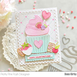 PRETTY PINK POSH:  Heart Lattice | Layered Stencil 2PK