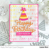 PRETTY PINK POSH:  Birthday Words | Stencil