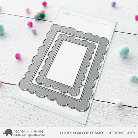 MAMA ELEPHANT: Flirty Scallop Frames | Creative Cuts