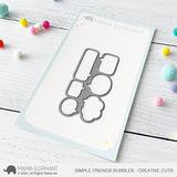 MAMA ELEPHANT:  Simple Friends Bubbles | Stamp and Creative Cuts Bundle