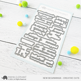 MAMA ELEPHANT:  New Beginnings | Stamp and Creative Cuts Bundle