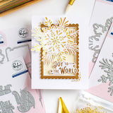 PINKFRESH STUDIO: Radiating Snowflake | Press + Hot Foil Plate