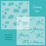 HONEY BEE STAMPS: Climbing Rose | Stencils (2 PK)