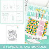 CONCORD & 9 th :  Cut the Cake | Die & Stencil Bundle