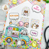 MAMA ELEPHANT: Little Agenda Ice Cream | Stamp and Creative Cuts Bundle