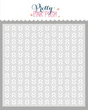 PRETTY PINK POSH: Deco Leaves | Stencil