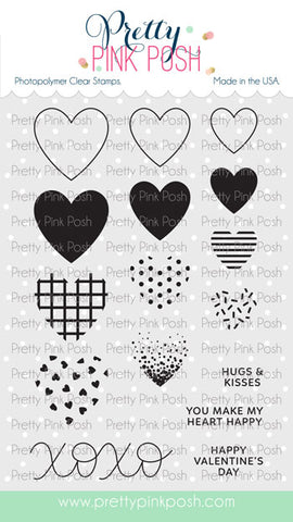 PRETTY PINK POSH:  Decorative Hearts | Stamp