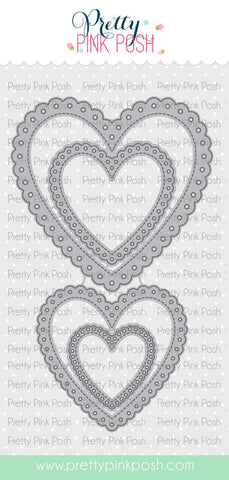 PRETTY PINK POSH: Eyelet Hearts | Die