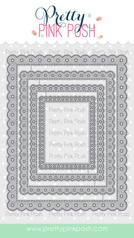 PRETTY PINK POSH: Eyelet Rectangle | Die