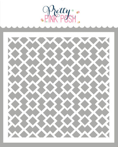 PRETTY PINK POSH:  Fancy Lattice | Stencil