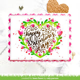 LAWN FAWN: Heart Wreath | Layering Stencils