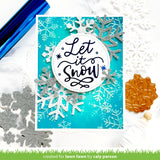 LAWN FAWN: Foiled Sentiments | Let it Snow | Hot Foil Plate