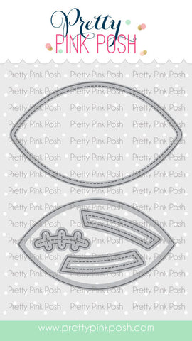 PRETTY PINK POSH: Football Shaker | Die