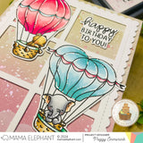 MAMA ELEPHANT:  Hot Air Balloon | Stamp and Creative Cuts Bundle (S)