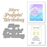 SPELLBINDERS:  Poppin' Birthday | Hot Foil & Die