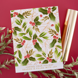 SPELLBINDERS:  Holly Background | Hot Foil Plate