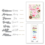 SPELLBINDERS:  Christmas Die & Glimmer Sentiments | Hot Foil & Die