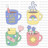 PRETTY PINK POSH: Get Well Mug Additions | Die