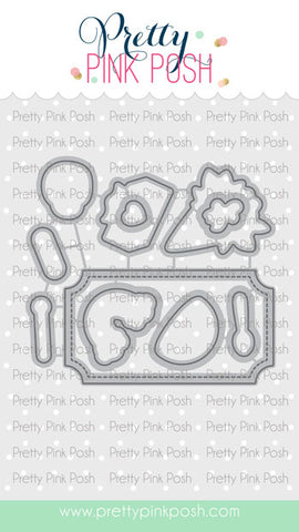 PRETTY PINK POSH:  Get Well Soon | Die Set