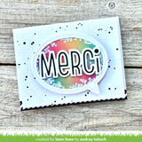 LAWN FAWN: Giant Outlined Merci | Lawn Cuts Die