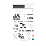 CONCORD & 9 th : H2Hello | Stamp and Die Bundle