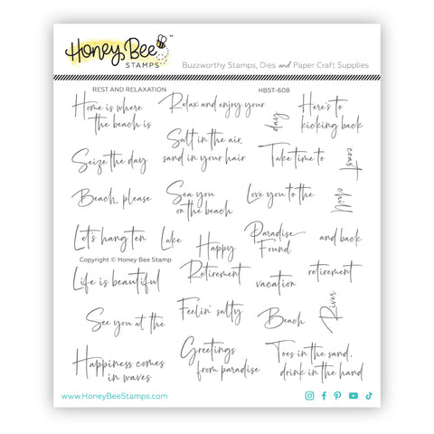 HONEY BEE STAMPS: Rest and Relaxation | Stamp